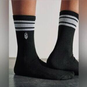Free People NWT black white socks New with tag